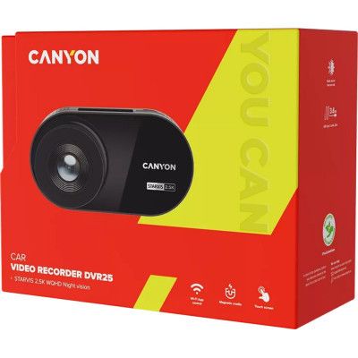  Canyon DVR25 WQHD 2.5K 1440p Wi-Fi Black (CND-DVR25) -  11