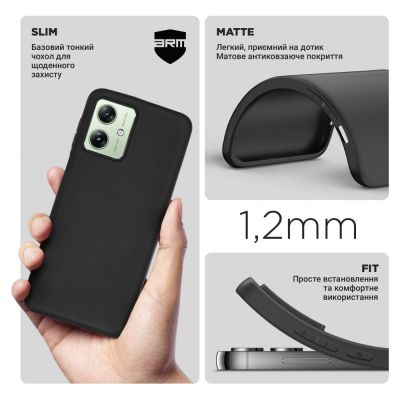     Armorstandart Matte Slim Fit Motorola G54 Power Black (ARM70542) -  3