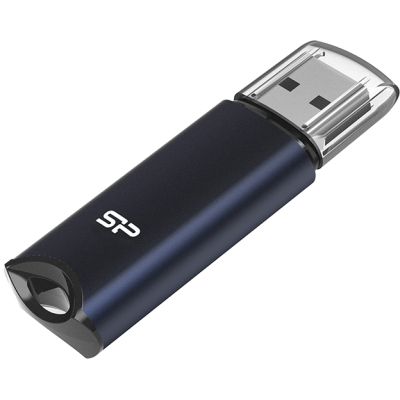 USB   Silicon Power 64GB Marvel M02 Aluminum Blue USB 3.2 (SP064GBUF3M02V1B) -  2