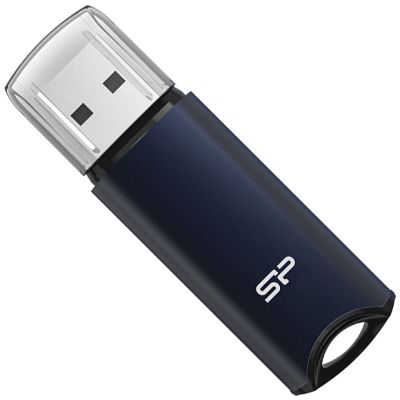 USB   Silicon Power 64GB Marvel M02 Aluminum Blue USB 3.2 (SP064GBUF3M02V1B) -  1