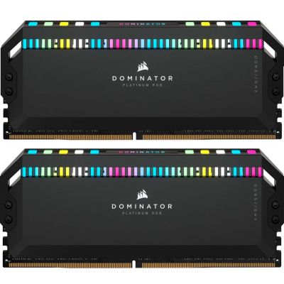  '  ' DDR5 32GB (2x16GB) 6000 MHz Dominator Platinum RGB Black Corsair (CMT32GX5M2B6000C30) -  1