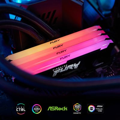  '  ' DDR4 16GB 3600 MHz Beast RGB Kingston Fury (ex.HyperX) (KF436C18BB2A/16) -  7