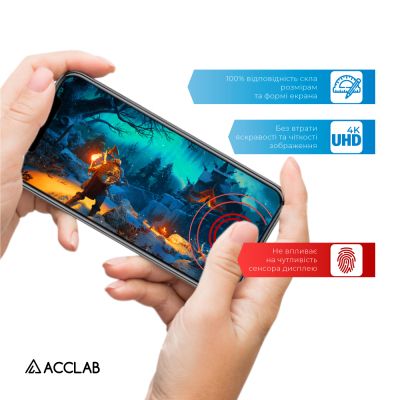   ACCLAB Full Glue ESD Apple Iphone X/XS/11 Pro (1283126532139) -  5