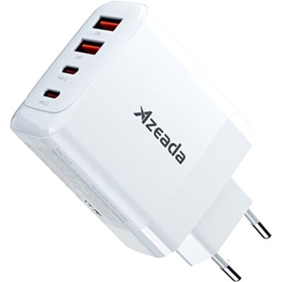   Proda AZEADA Seagulls AZ-19 GaN5 65W USB-A (QC4.0) USB-C (PD3.0) white (AZ-19-WH) -  1