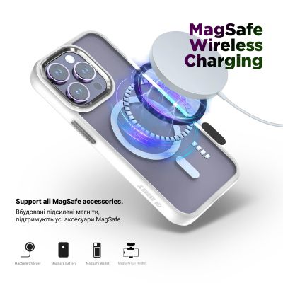     Armorstandart Unit MagSafe Apple iPhone 15 Matte Clear Silver (ARM69348) -  3