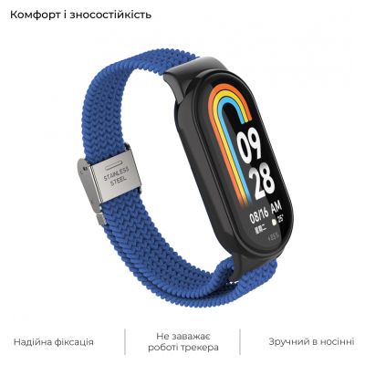     Armorstandart Braided Solo Loop  Xiaomi Mi Band 8 Blue (ARM69926) -  4