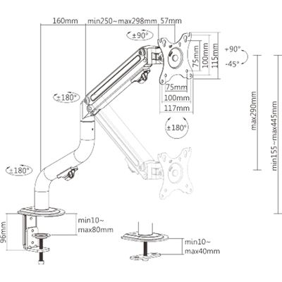   Brateck LDT71-C012N -  5