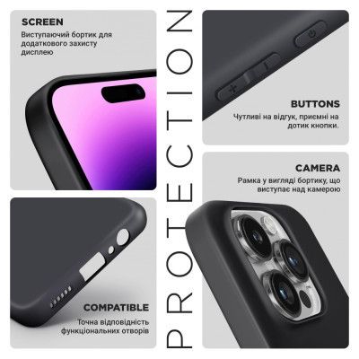     Armorstandart Matte Slim Fit Xiaomi Redmi Note 13 Pro 5G Camera cover Black (ARM71858) -  4