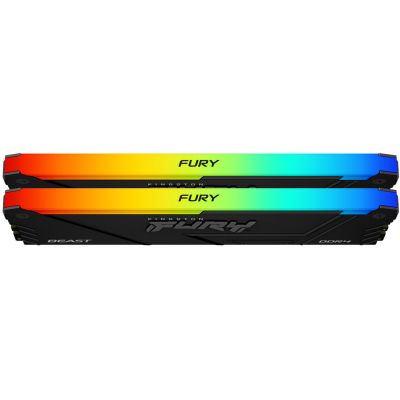     DDR4 32GB (2x16GB) 3200 MHz FURY Beast RGB Kingston Fury (ex.HyperX) (KF432C16BB2AK2/32) -  3