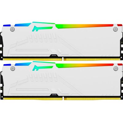  '  ' DDR5 32GB 5200 MHz FURY Beast White RGB Kingston Fury (ex.HyperX) (KF552C40BWAK2-32) -  4