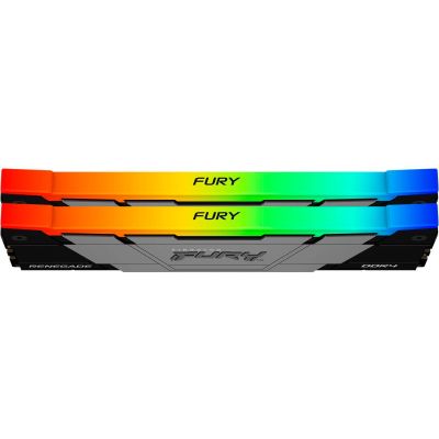     DDR4 64GB (2x32GB) 3600 MHz FURY Renegade RGB Kingston Fury (ex.HyperX) (KF436C18RB2AK2/64) -  3