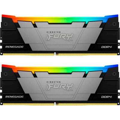     DDR4 64GB (2x32GB) 3200 MHz FURYRenegadeRGB Kingston Fury (ex.HyperX) (KF432C16RB2AK2/64) -  1