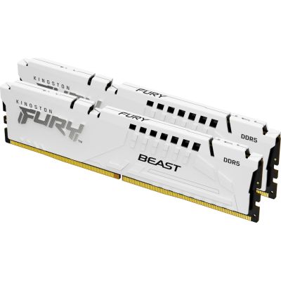  '  ' DDR5 32GB (2x16GB) 6000 MHz FURY Beast White Kingston Fury (ex.HyperX) (KF560C40BWK2-32) -  2