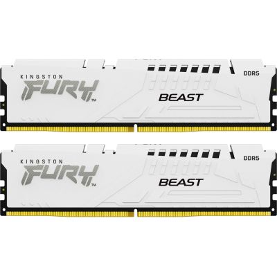  '  ' DDR5 32GB (2x16GB) 6000 MHz FURY Beast White Kingston Fury (ex.HyperX) (KF560C40BWK2-32) -  1