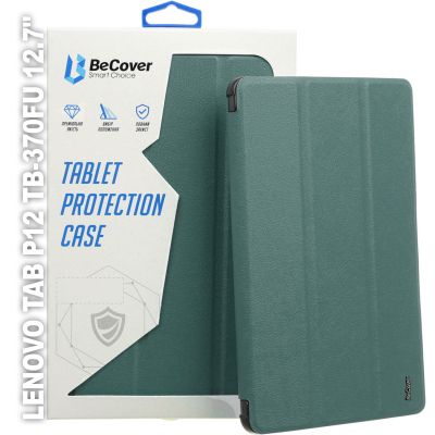    BeCover Smart Case Lenovo Tab P12 TB-370FU 12.7" Dark Green (710058) -  1