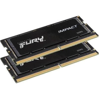     SoDIMM DDR5 32GB (2x16GB) 6000 MHz Impact Kingston Fury (ex.HyperX) (KF560S38IBK2-32) -  2