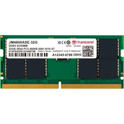     SoDIMM DDR5 32GB 4800 MHz JetRam Transcend (JM4800ASE-32G) -  1