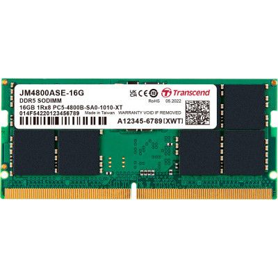  '   SoDIMM DDR5 16GB 4800 MHz JetRam Transcend (JM4800ASE-16G) -  1