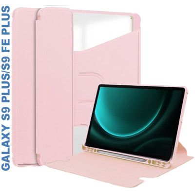    BeCover 360 Rotatable Samsung Tab S9 Plus (SM-X810/SM-X816)/S9 FE Plus (SM-X610/SM-X616) 12.4" Pink (710402) -  1