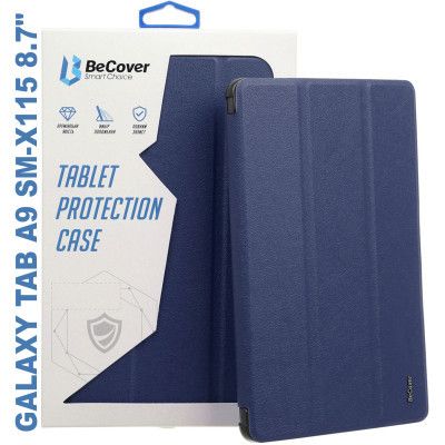    BeCover Soft Edge stylus holder Samsung Tab A9 SM-X115 8.7" Deep Blue (710356) -  1