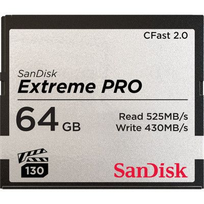  '  ' SanDisk 64GB CFast 2.0 Extreme Pro (SDCFSP-256G-G46D) -  1