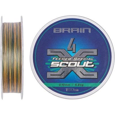  Brain fishing Scout 4X 150m (camo) 0.100mm 5.8kg (1858.54.80) -  2