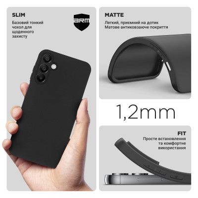     Armorstandart Matte Slim Fit Samsung A15 5G (A156) Camera cover Black (ARM72472) -  3