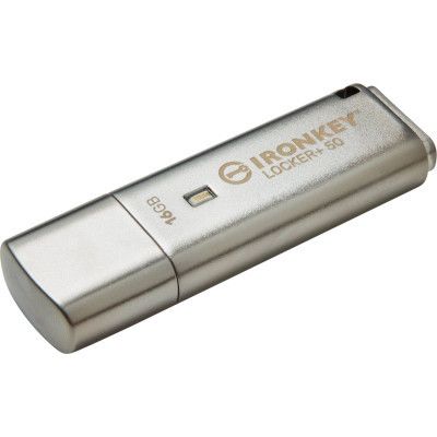 USB   Kingston 16GB IronKey Locker Plus 50 AES Encrypted USB 3.2 (IKLP50/16GB) -  2