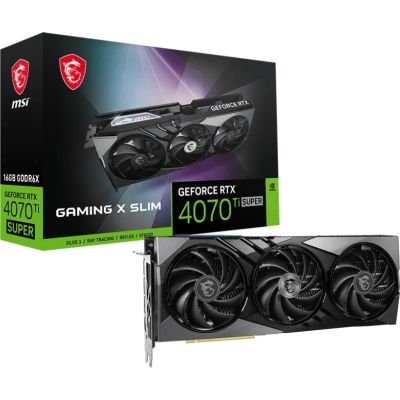 ³ MSI GeForce RTX4070Ti SUPER 16Gb GAMING X SLIM (RTX 4070 Ti SUPER 16G GAMING X SLIM) -  7