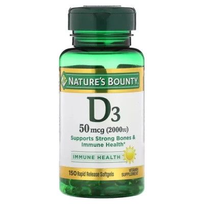 ³ Nature's Bounty ³ D3  , 2000 , 50 , Vitamin D, 150 (NRT-17621) -  1