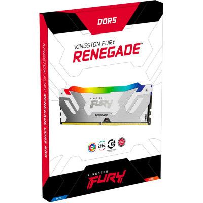     DDR5 32GB 6400 MHz Renegade RGB White Kingston Fury (ex.HyperX) (KF564C32RWA-32) -  4