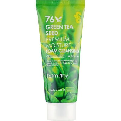    FarmStay Green Tea Seed Premium Moisture Foam Cleansing     100  (8809469775137) -  1