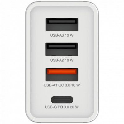   Verbatim USB 30W PD3.0 4-ports white (49701) -  3