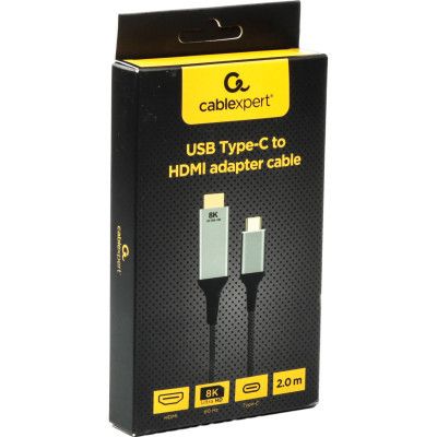   USB-C to HDMI 2.0m 8K 60Hz Cablexpert (A-CM-HDMIM8K-2M) -  2