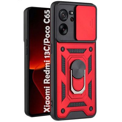     BeCover Military Xiaomi Redmi 13C / Poco C65 Red (710564) -  1