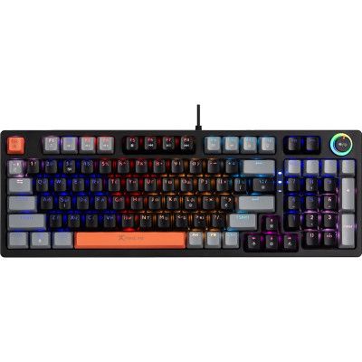  Xtrike ME GK-987 RGB Mechanical USB UA Black/Grey (GK-987GGRUA) -  1