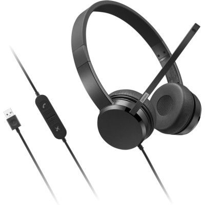  Lenovo USB-A Wired Stereo On-Ear Black (4XD1K18260) -  5