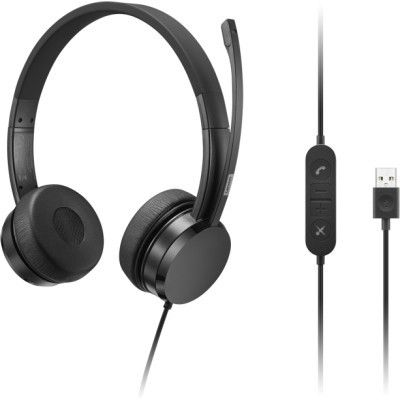  Lenovo USB-A Wired Stereo On-Ear Black (4XD1K18260) -  1