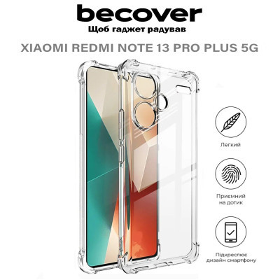     BeCover Anti-Shock Xiaomi Redmi Note 13 Pro Plus 5G Clear (710648) -  6