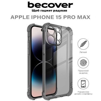     BeCover Anti-Shock Apple iPhone 15 Pro Max Grey (710624) -  5