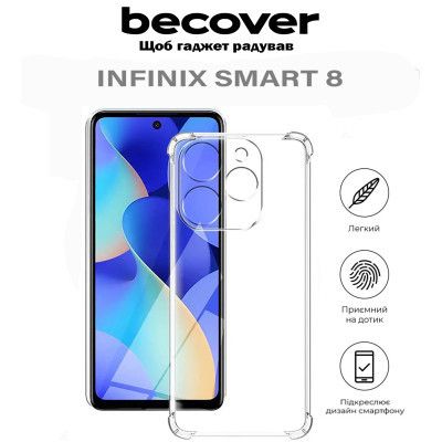     BeCover Anti-Shock Infinix Smart 8 (X6525) Clear (710604) -  6