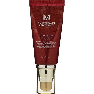 BB- Missha M Perfect Cover BB Cream EX SPF42/PA+++ Moisturized Complexion 23 - Natural Beige (8809747940721) -  1