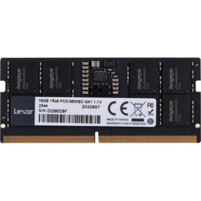     SoDIMM DDR5 16GB 5600 MHz Lexar (LD5S16G56C46ST-BGS) -  1