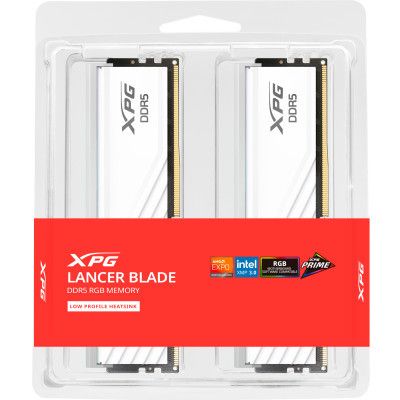  '  ' DDR5 48GB (2x24GB) 6000 MHz XPG Lancer Blade RGB White ADATA (AX5U6000C3024G-DTLABRWH) -  4