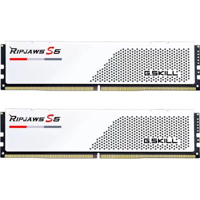     DDR5 32GB (2x16GB) 5200 MHz Ripjaws S5 Matte White G.Skill (F5-5200J4040A16GX2-RS5W) -  1