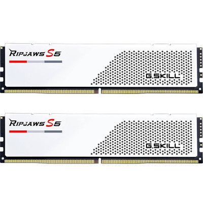     DDR5 32GB (2x16GB) 5600 MHz Ripjaws S5 Matte White G.Skill (F5-5600J3036D16GX2-RS5W) -  1