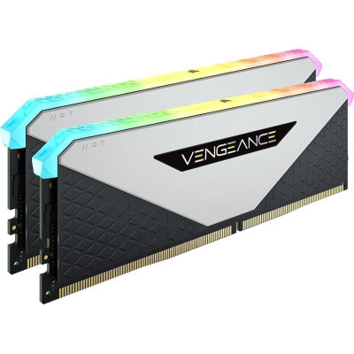     DDR4 32GB (2x16GB) 3600 MHz Vengeance RGB RT White Corsair (CMN32GX4M2Z3600C18W) -  2