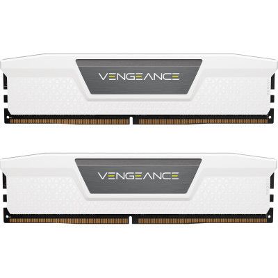     DDR5 32GB (2x16GB) 5600 MHz Vengeance White Corsair (CMK32GX5M2B5600C40W) -  1