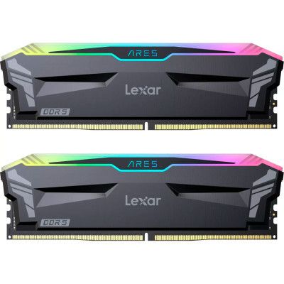  '  ' DDR5 32GB (2x16GB) 6000 MHz Ares RGB Black Lexar (LD5BU016G-R6000GDLA) -  1