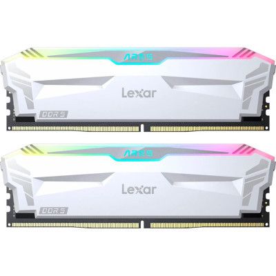  '  ' DDR5 32GB (2x(16GB) 6400 MHz Ares RGB White Lexar (LD5EU016G-R6400GDWA) -  1